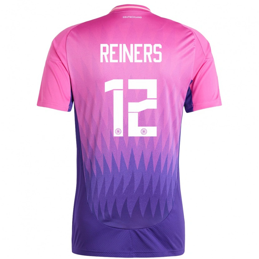 Danxen Kvinder Tyskland Leonard Reiners #12 Pink Lilla Udebane Spillertrøjer 24-26 Trøje T-Shirt