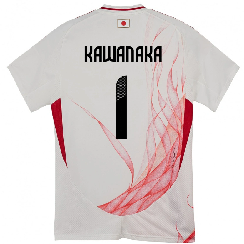 Danxen Kvinder Japan Aoto Kawanaka #1 Hvid Udebane Spillertrøjer 24-26 Trøje T-Shirt