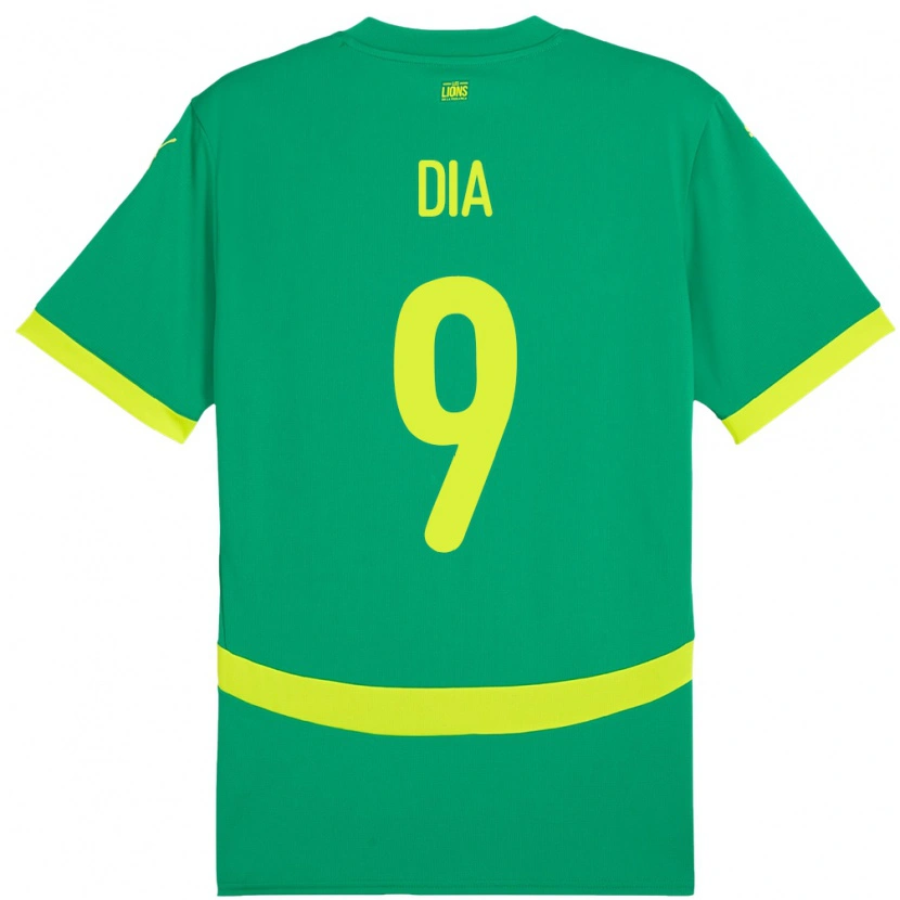 Danxen Kvinder Senegal Boulaye Dia #9 Grøn Udebane Spillertrøjer 24-26 Trøje T-Shirt