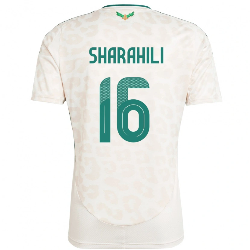 Danxen Kvinder Saudi-Arabien Khalid Mashhour Sharahili #16 Hvid Udebane Spillertrøjer 24-26 Trøje T-Shirt