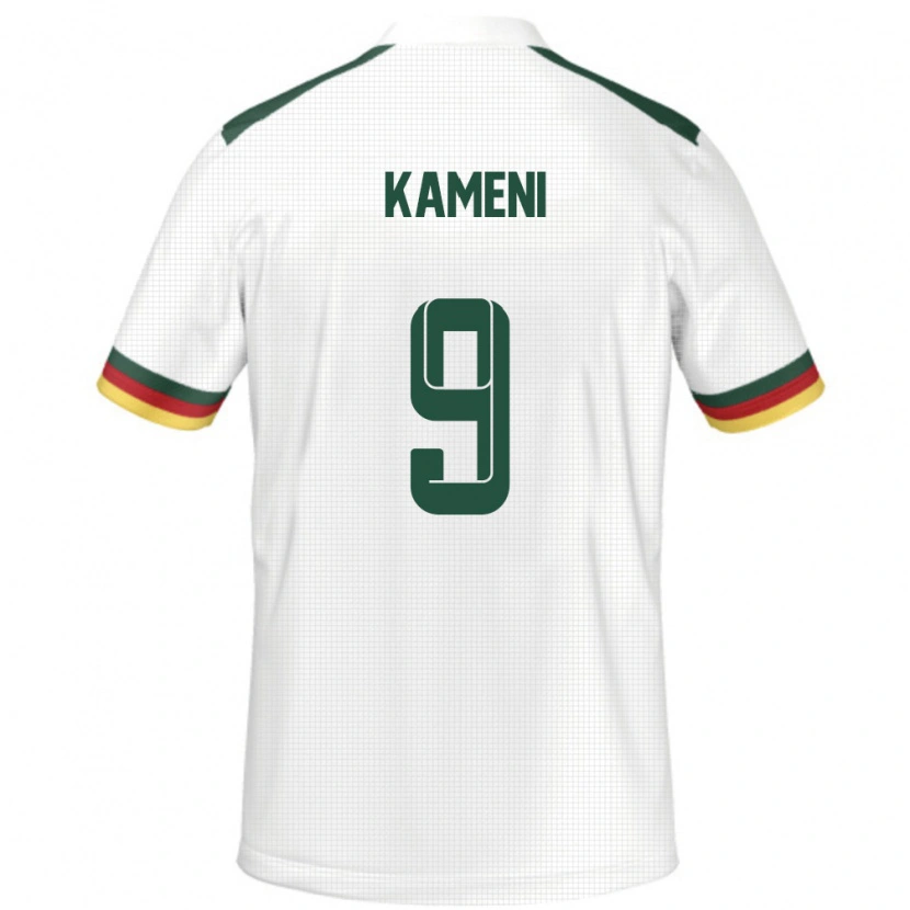 Danxen Kvinder Cameroun Flora Kameni #9 Hvid Udebane Spillertrøjer 24-26 Trøje T-Shirt