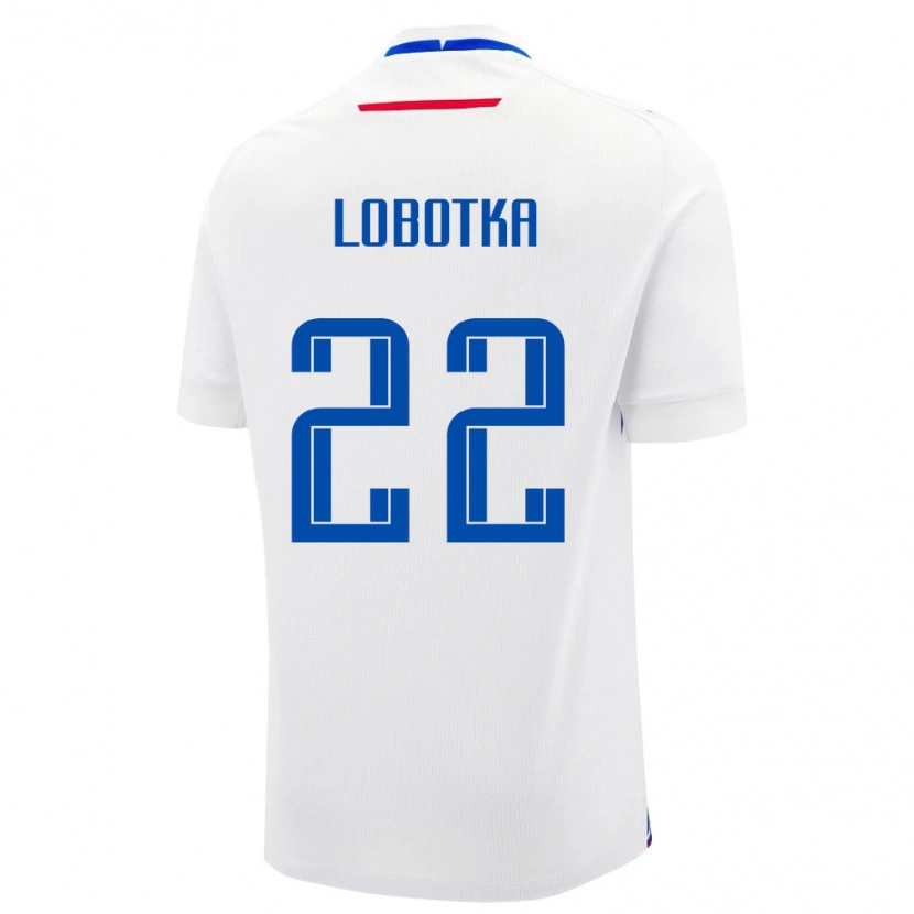 Danxen Kvinder Slovakiet Stanislav Lobotka #22 Hvid Udebane Spillertrøjer 24-26 Trøje T-Shirt