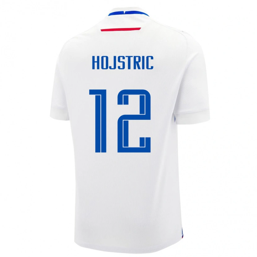 Danxen Kvinder Slovakiet Tomas Hojstric #12 Hvid Udebane Spillertrøjer 24-26 Trøje T-Shirt