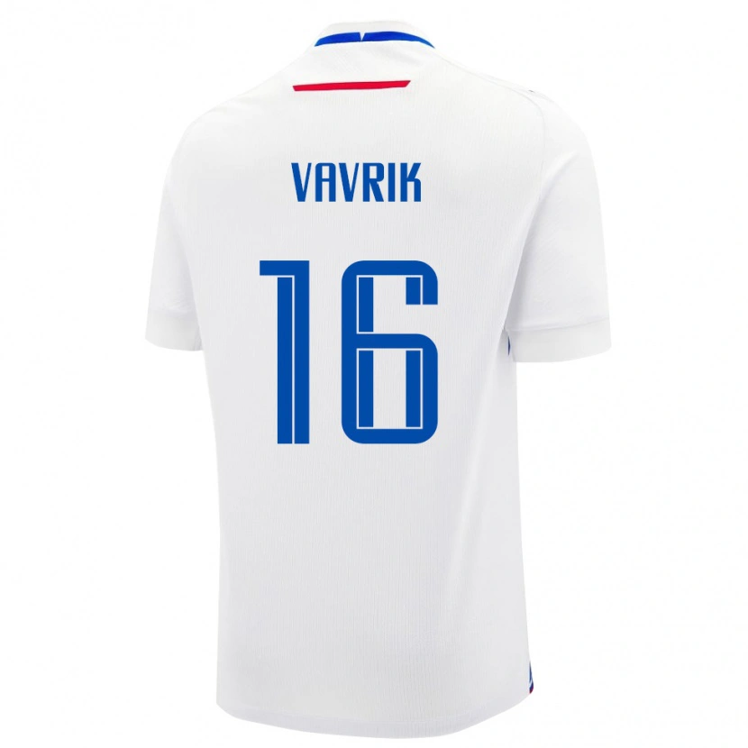 Danxen Kvinder Slovakiet Timotej Vavrik #16 Hvid Udebane Spillertrøjer 24-26 Trøje T-Shirt