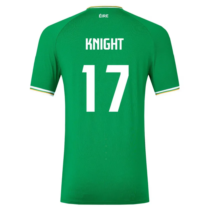 Danxen Børn Irland Jason Knight #17 Grøn Hjemmebane Spillertrøjer 24-26 Trøje T-Shirt