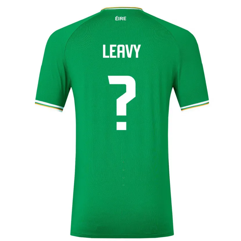 Danxen Børn Irland Kian Leavy #0 Grøn Hjemmebane Spillertrøjer 24-26 Trøje T-Shirt