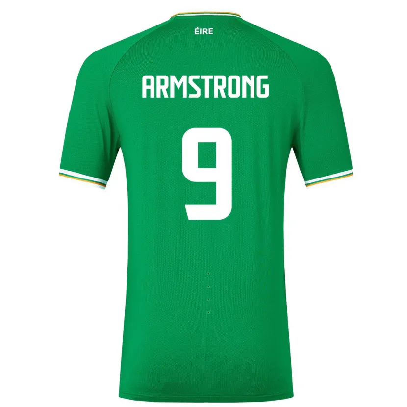 Danxen Børn Irland Sinclair Armstrong #9 Grøn Hjemmebane Spillertrøjer 24-26 Trøje T-Shirt