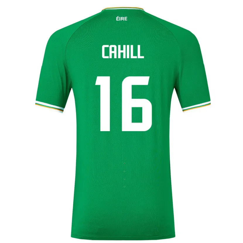 Danxen Børn Irland Killian Cahill #16 Grøn Hjemmebane Spillertrøjer 24-26 Trøje T-Shirt