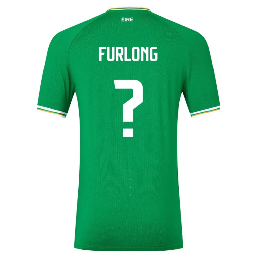 Danxen Børn Irland James Furlong #0 Grøn Hjemmebane Spillertrøjer 24-26 Trøje T-Shirt