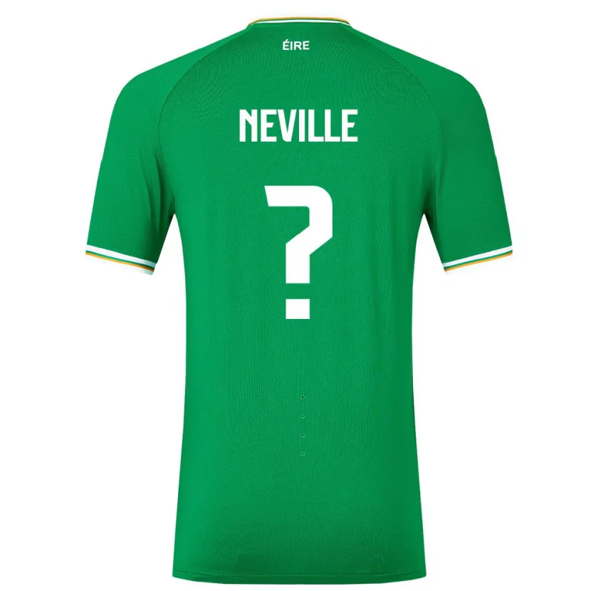 Danxen Børn Irland Harvey Neville #0 Grøn Hjemmebane Spillertrøjer 24-26 Trøje T-Shirt