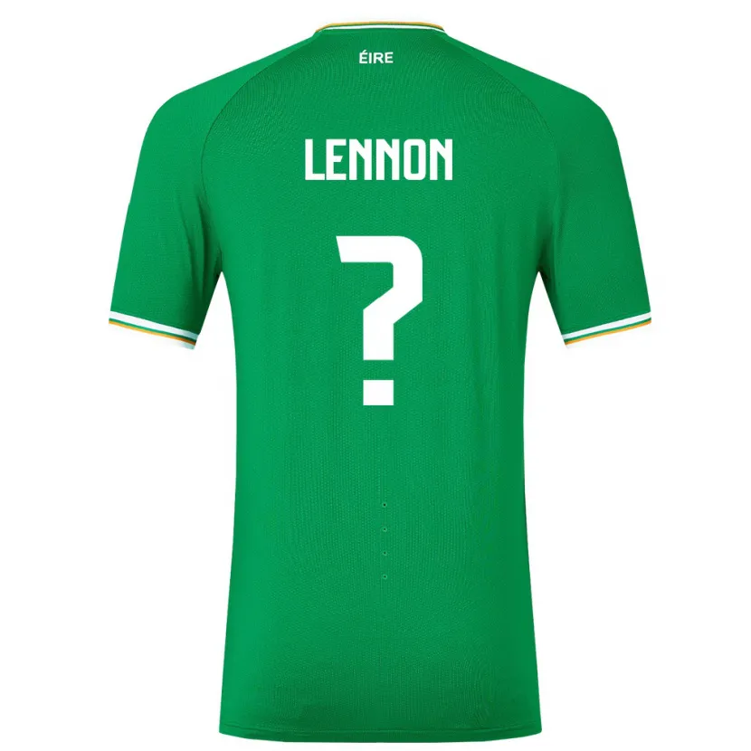 Danxen Børn Irland Adam Lennon #0 Grøn Hjemmebane Spillertrøjer 24-26 Trøje T-Shirt