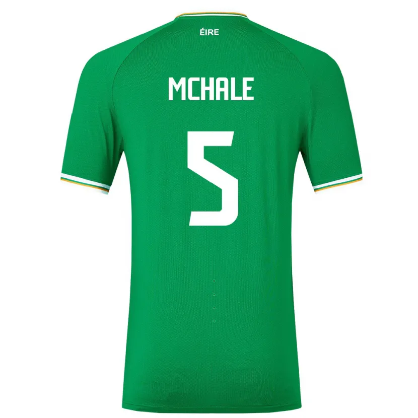 Danxen Børn Irland Sean Mchale #5 Grøn Hjemmebane Spillertrøjer 24-26 Trøje T-Shirt