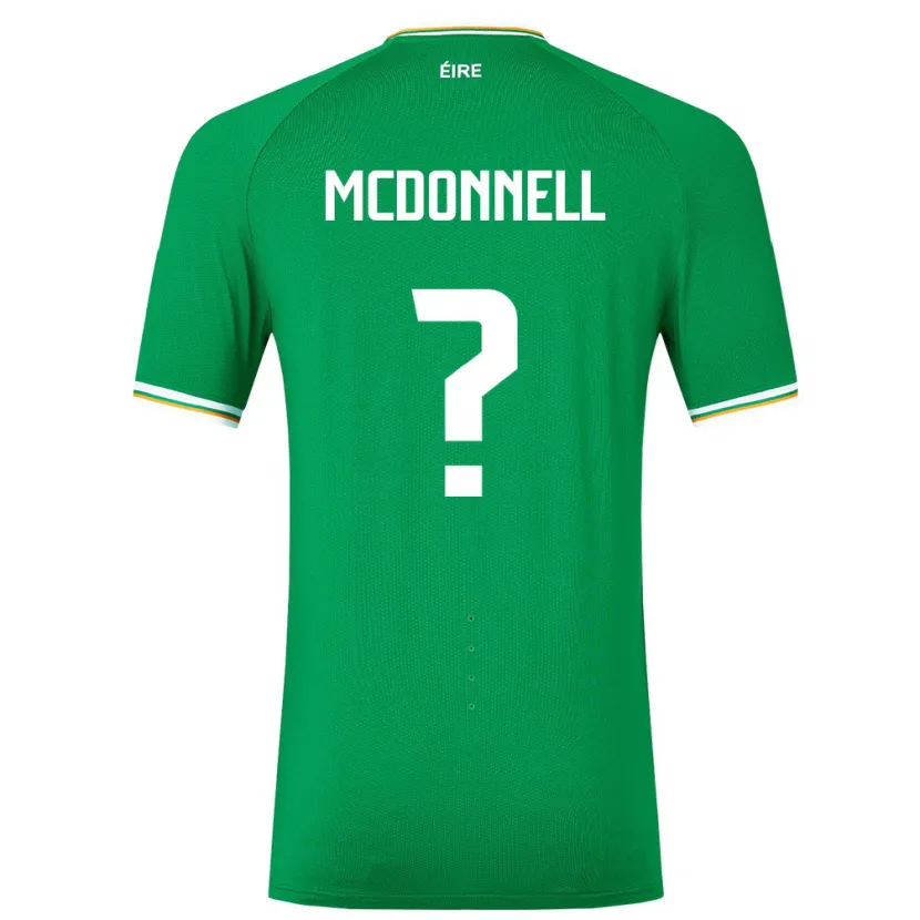 Danxen Børn Irland Grady Mcdonnell #0 Grøn Hjemmebane Spillertrøjer 24-26 Trøje T-Shirt