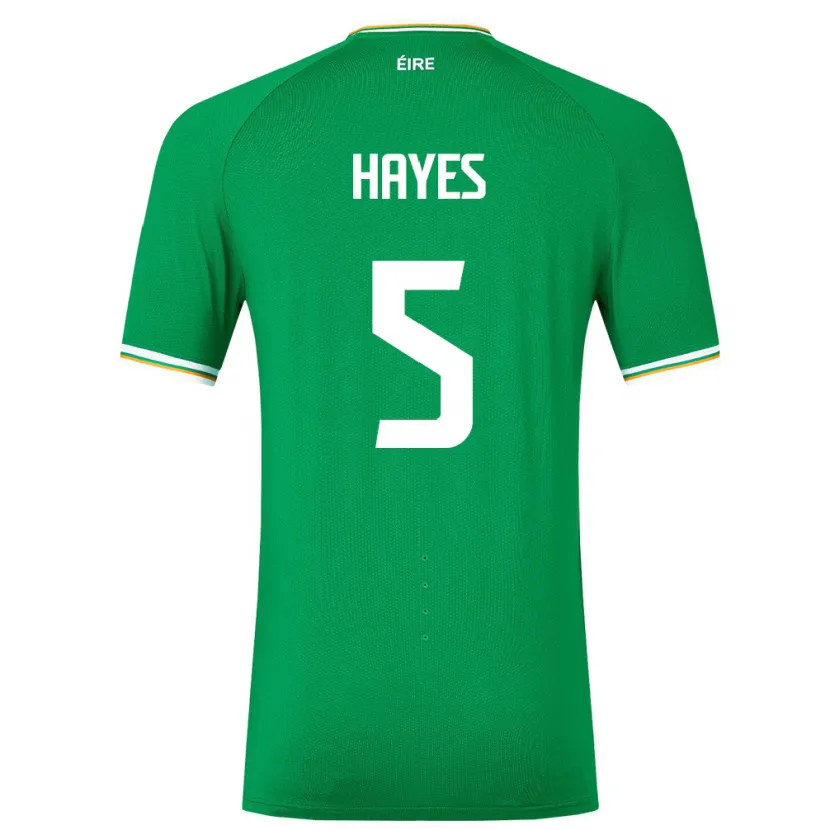 Danxen Børn Irland Caitlin Hayes #5 Grøn Hjemmebane Spillertrøjer 24-26 Trøje T-Shirt