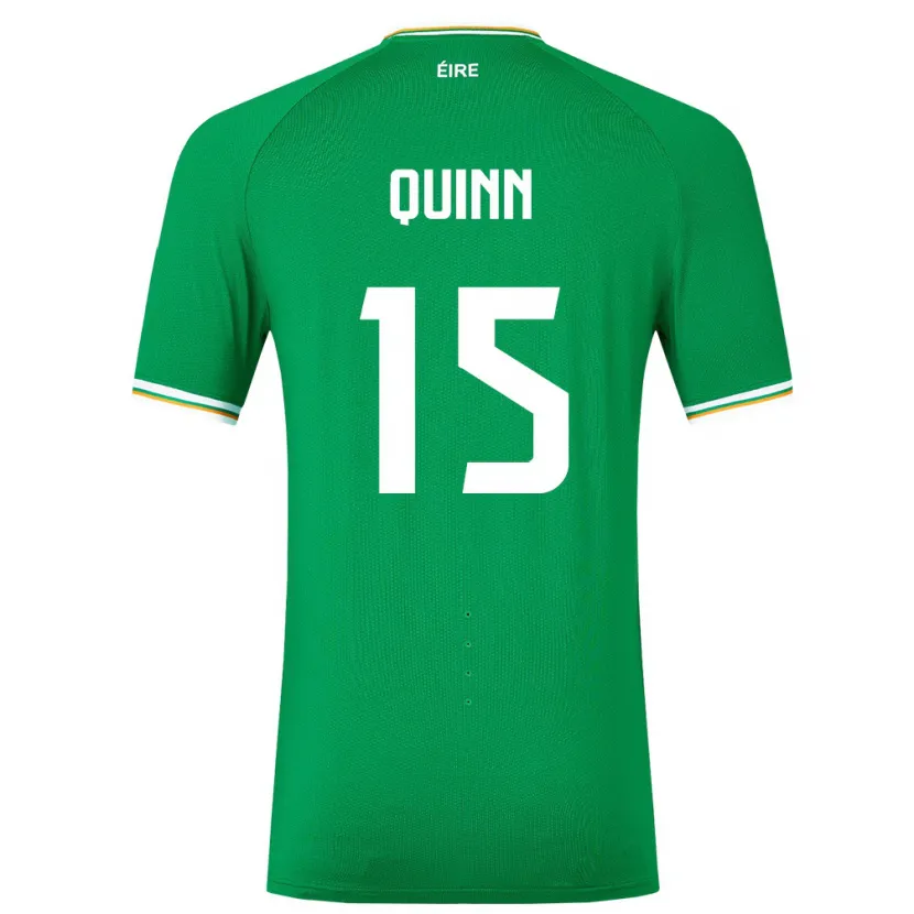 Danxen Børn Irland Lucy Quinn #15 Grøn Hjemmebane Spillertrøjer 24-26 Trøje T-Shirt