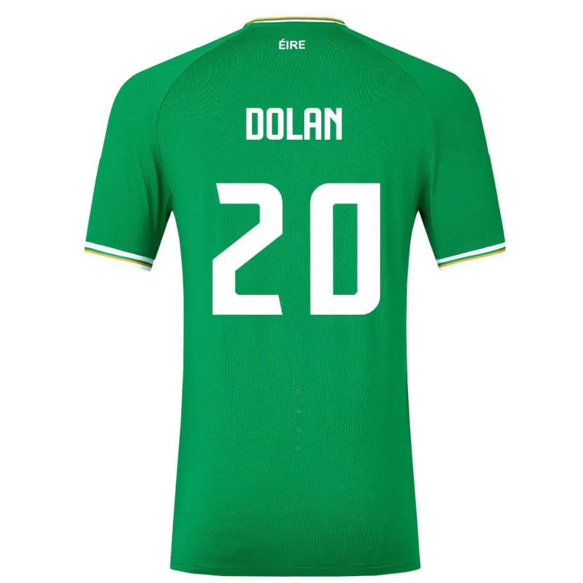 Danxen Børn Irland Ellen Dolan #20 Grøn Hjemmebane Spillertrøjer 24-26 Trøje T-Shirt