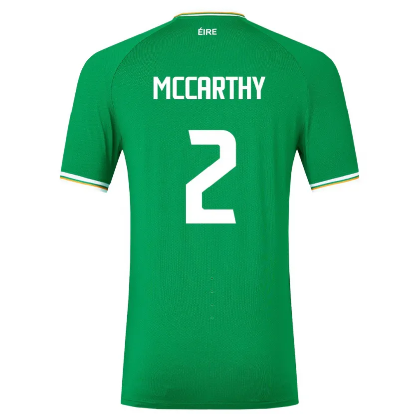 Danxen Børn Irland Savannah Mccarthy #2 Grøn Hjemmebane Spillertrøjer 24-26 Trøje T-Shirt