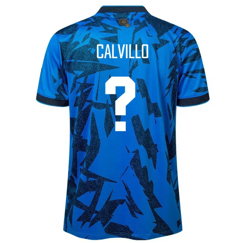 Danxen Børn El Salvador Eric Calvillo #0 Blå Hjemmebane Spillertrøjer 24-26 Trøje T-Shirt