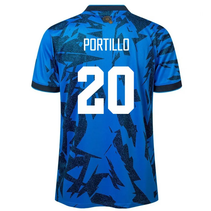 Danxen Børn El Salvador Isaac Portillo #20 Blå Hjemmebane Spillertrøjer 24-26 Trøje T-Shirt