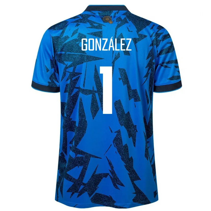 Danxen Børn El Salvador Mario González #1 Blå Hjemmebane Spillertrøjer 24-26 Trøje T-Shirt