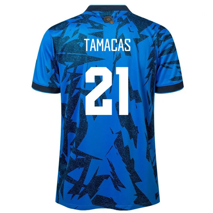 Danxen Børn El Salvador Bryan Tamacas #21 Blå Hjemmebane Spillertrøjer 24-26 Trøje T-Shirt