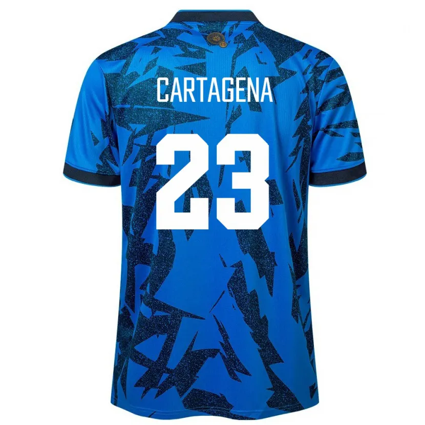 Danxen Børn El Salvador Melvin Cartagena #23 Blå Hjemmebane Spillertrøjer 24-26 Trøje T-Shirt