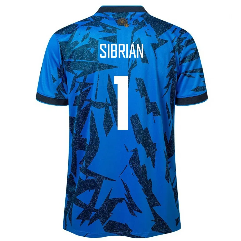 Danxen Børn El Salvador Sergio Sibrián #1 Blå Hjemmebane Spillertrøjer 24-26 Trøje T-Shirt