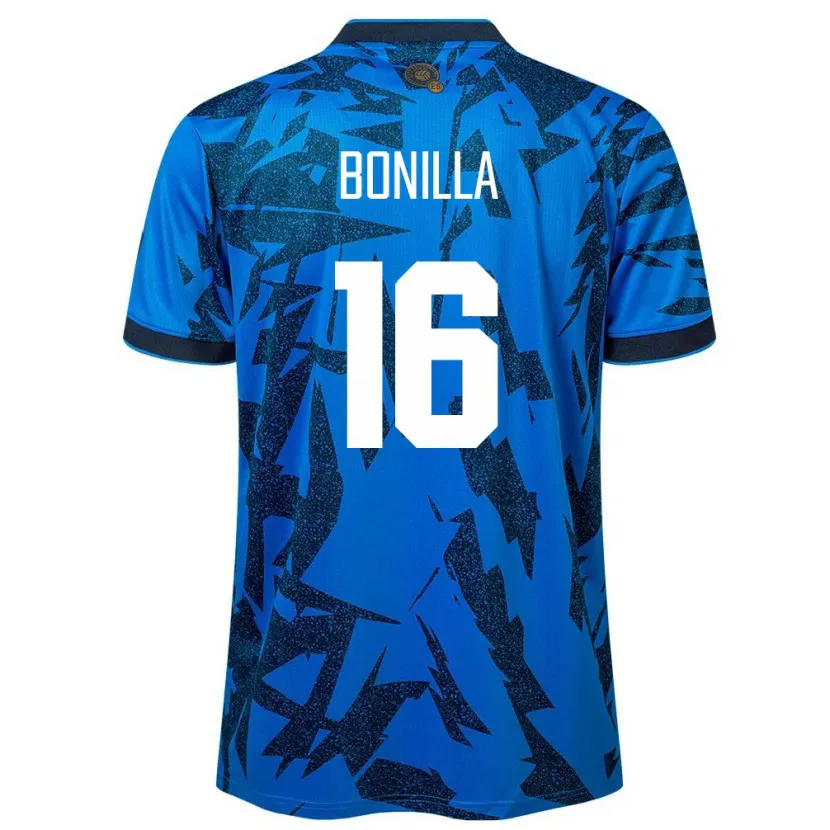 Danxen Børn El Salvador Elmer Bonilla #16 Blå Hjemmebane Spillertrøjer 24-26 Trøje T-Shirt