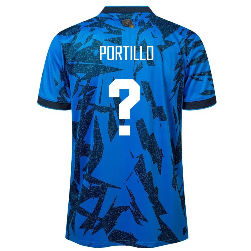 Danxen Børn El Salvador Cristian Portillo #0 Blå Hjemmebane Spillertrøjer 24-26 Trøje T-Shirt