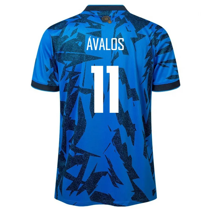 Danxen Børn El Salvador Raúl Ávalos #11 Blå Hjemmebane Spillertrøjer 24-26 Trøje T-Shirt