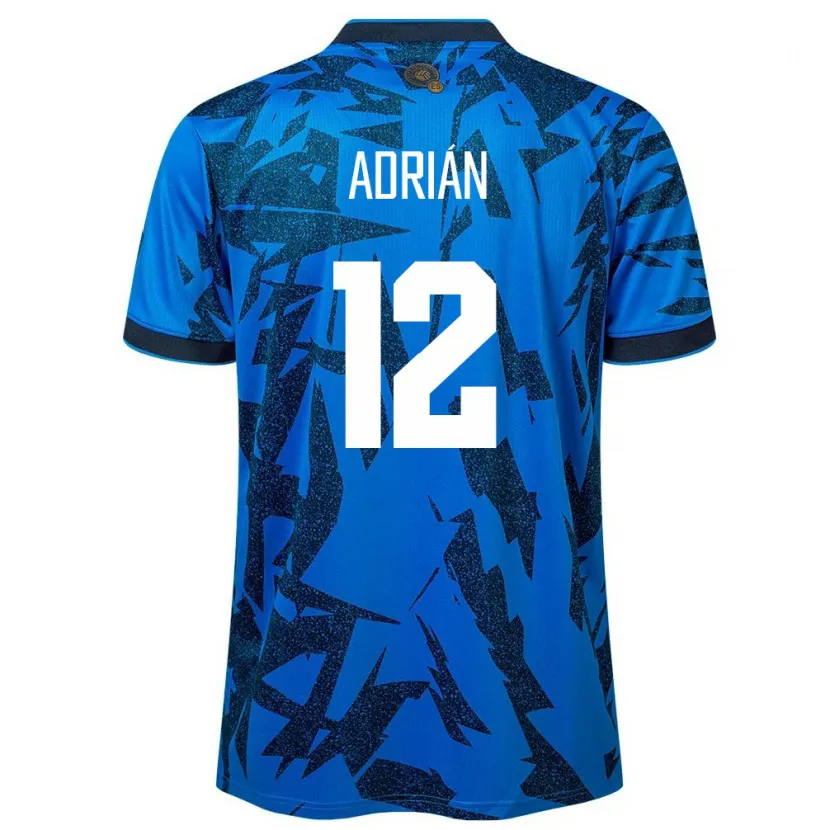 Danxen Børn El Salvador Adrián Aguilar #12 Blå Hjemmebane Spillertrøjer 24-26 Trøje T-Shirt