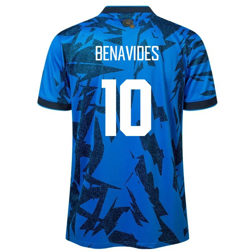 Danxen Børn El Salvador Matthew Benavides #10 Blå Hjemmebane Spillertrøjer 24-26 Trøje T-Shirt