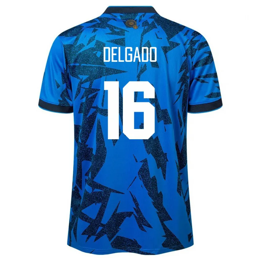 Danxen Børn El Salvador Vasthy Delgado #16 Blå Hjemmebane Spillertrøjer 24-26 Trøje T-Shirt