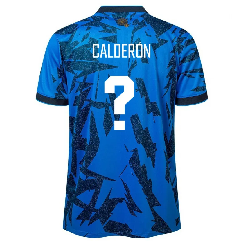 Danxen Børn El Salvador Paola Calderón #0 Blå Hjemmebane Spillertrøjer 24-26 Trøje T-Shirt