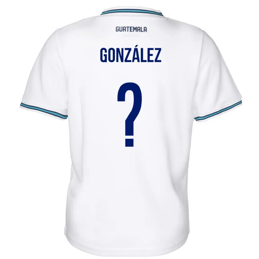 Danxen Børn Guatemala Erick González #0 Hvid Hjemmebane Spillertrøjer 24-26 Trøje T-Shirt