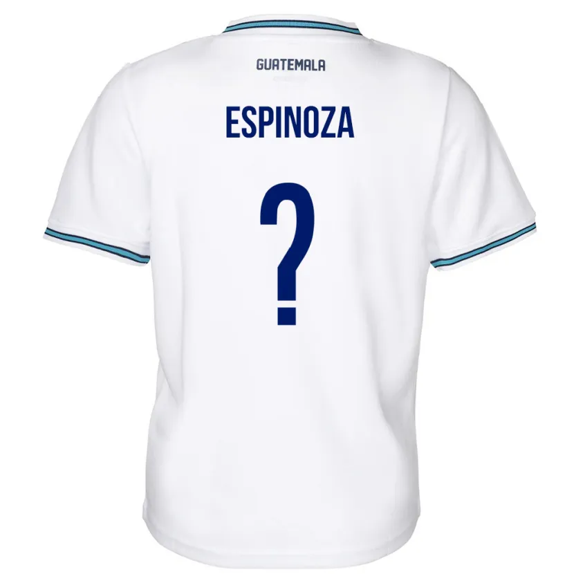 Danxen Børn Guatemala José Espinoza #0 Hvid Hjemmebane Spillertrøjer 24-26 Trøje T-Shirt