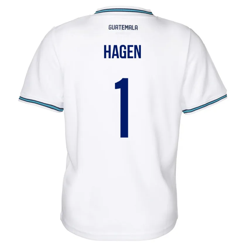 Danxen Børn Guatemala Nicholas Hagen #1 Hvid Hjemmebane Spillertrøjer 24-26 Trøje T-Shirt