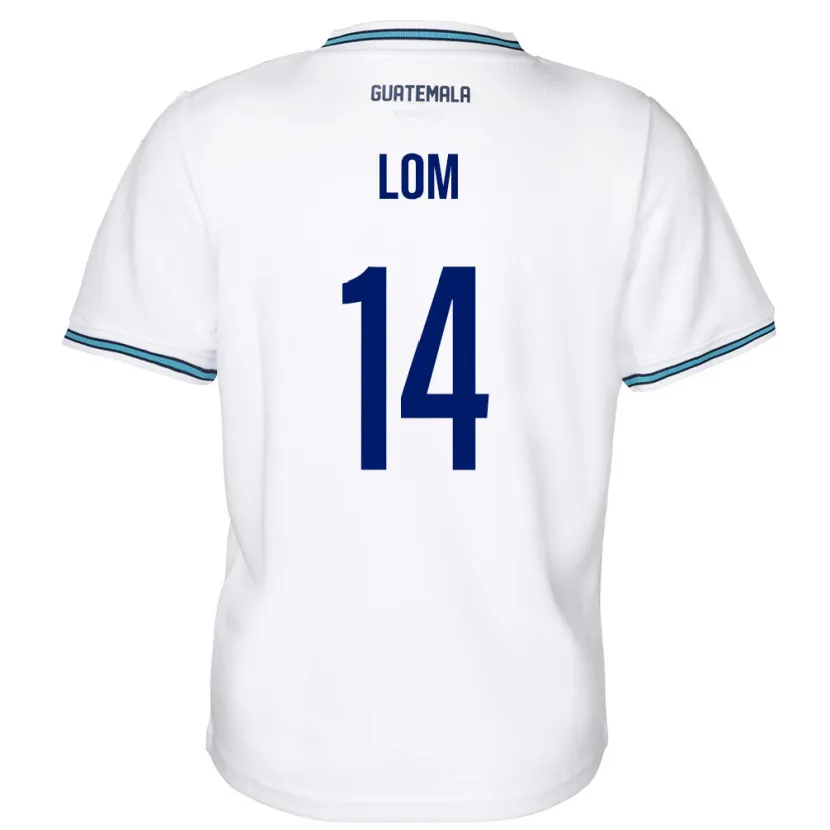 Danxen Børn Guatemala Darwin Lom #14 Hvid Hjemmebane Spillertrøjer 24-26 Trøje T-Shirt