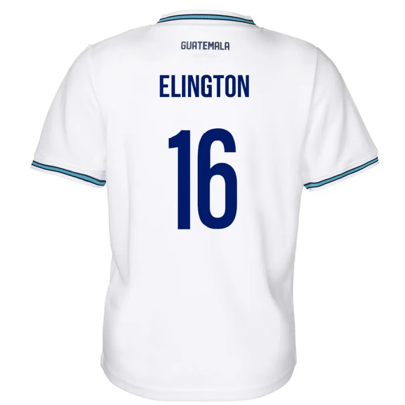 Danxen Børn Guatemala Elvi Elington #16 Hvid Hjemmebane Spillertrøjer 24-26 Trøje T-Shirt