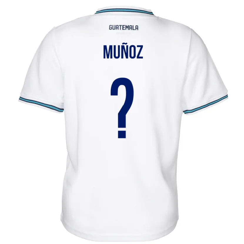 Danxen Børn Guatemala Rudy Muñoz #0 Hvid Hjemmebane Spillertrøjer 24-26 Trøje T-Shirt