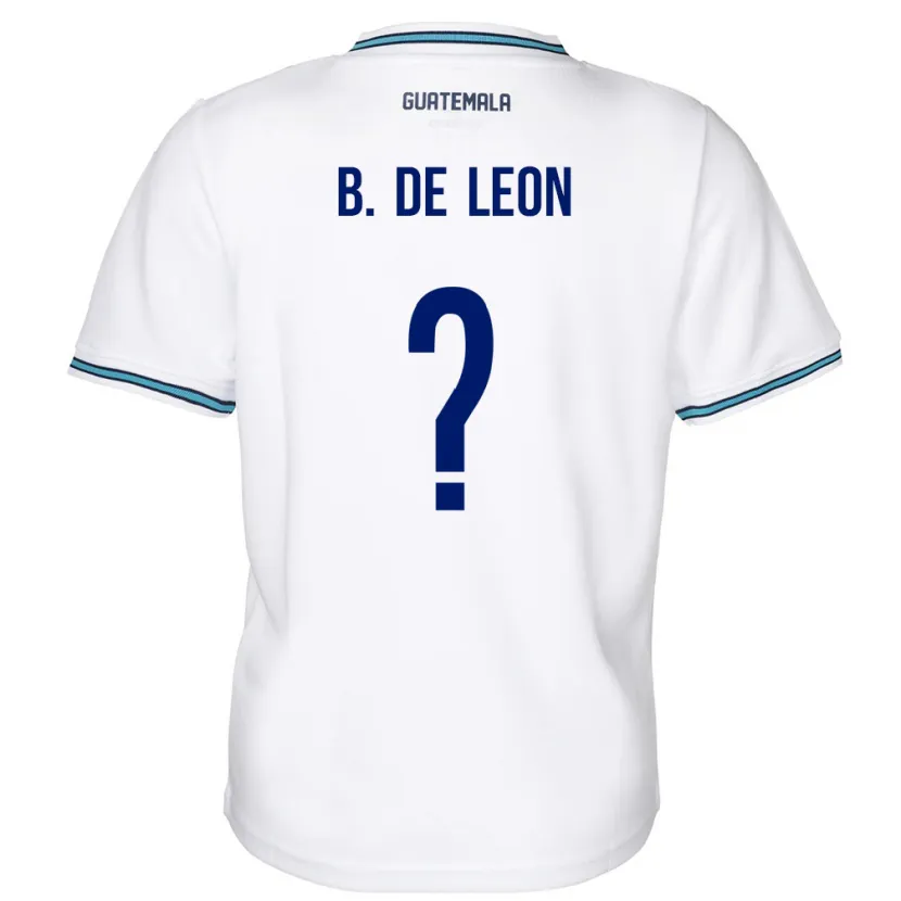 Danxen Børn Guatemala Brandon De Leon #0 Hvid Hjemmebane Spillertrøjer 24-26 Trøje T-Shirt