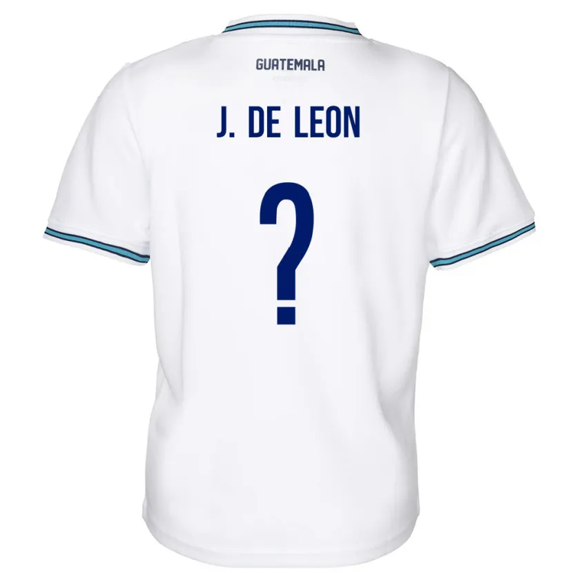 Danxen Børn Guatemala Jose De Leon #0 Hvid Hjemmebane Spillertrøjer 24-26 Trøje T-Shirt