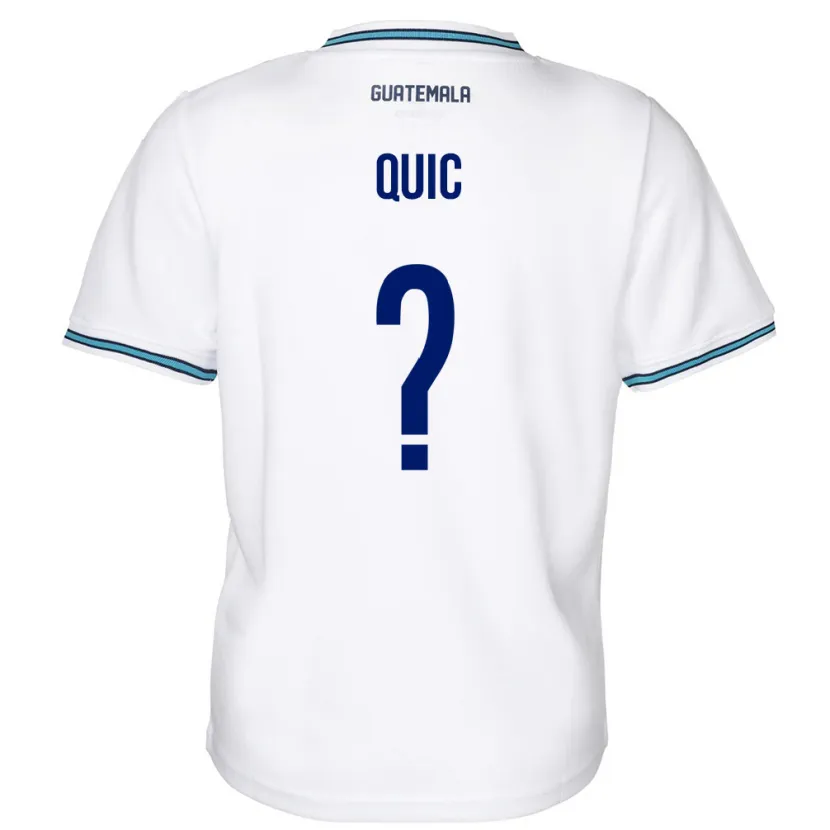 Danxen Børn Guatemala Matthew Quic #0 Hvid Hjemmebane Spillertrøjer 24-26 Trøje T-Shirt