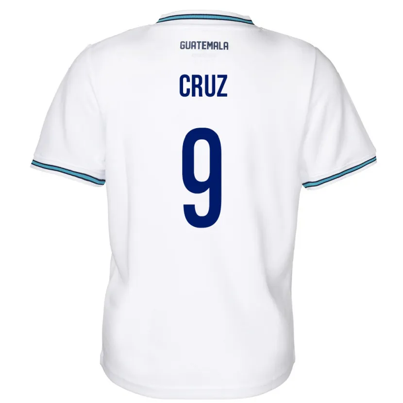 Danxen Børn Guatemala Celsa Cruz #9 Hvid Hjemmebane Spillertrøjer 24-26 Trøje T-Shirt