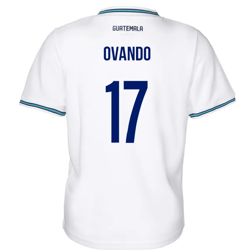 Danxen Børn Guatemala Sandra Ovando #17 Hvid Hjemmebane Spillertrøjer 24-26 Trøje T-Shirt