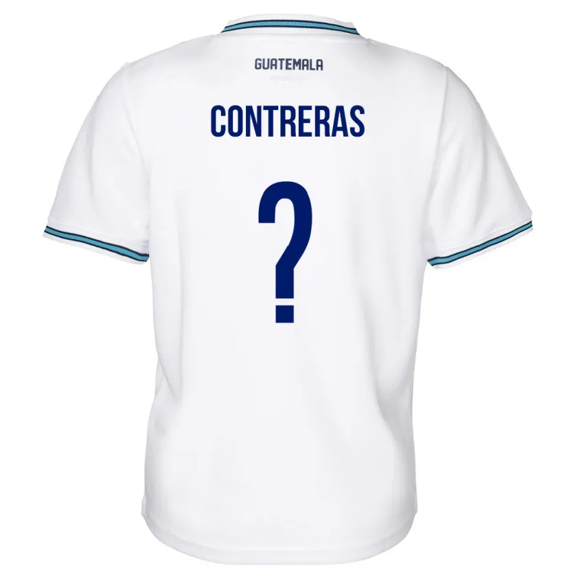 Danxen Børn Guatemala Betzael Contreras #0 Hvid Hjemmebane Spillertrøjer 24-26 Trøje T-Shirt