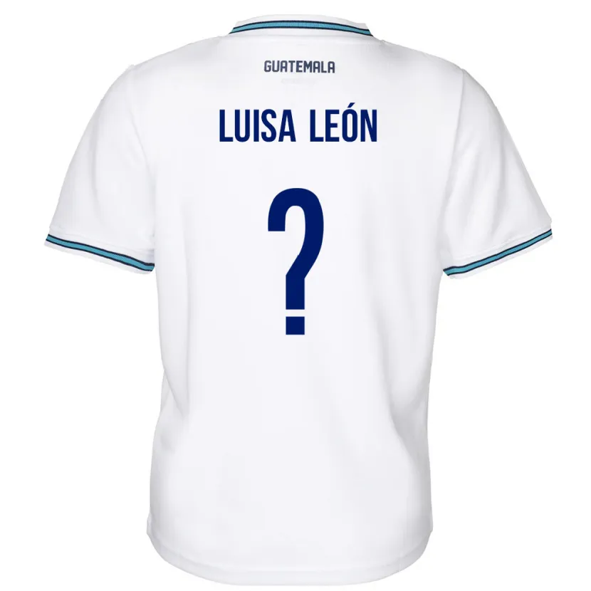 Danxen Børn Guatemala Luisa León #0 Hvid Hjemmebane Spillertrøjer 24-26 Trøje T-Shirt