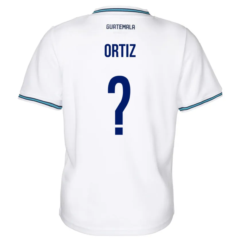 Danxen Børn Guatemala Jenifer Ortiz #0 Hvid Hjemmebane Spillertrøjer 24-26 Trøje T-Shirt