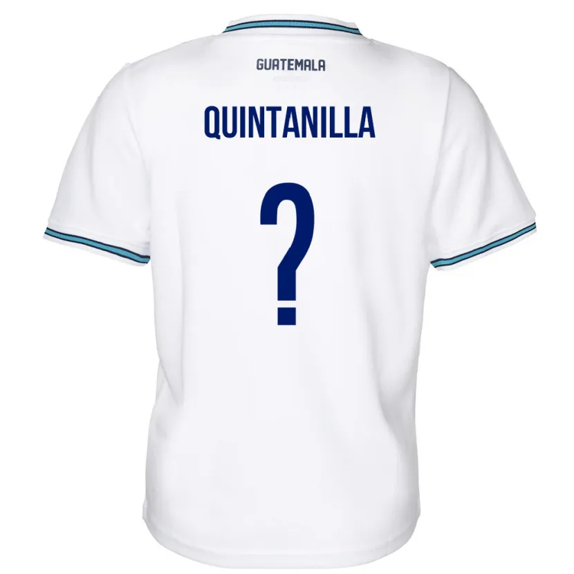 Danxen Børn Guatemala Anayelli Quintanilla #0 Hvid Hjemmebane Spillertrøjer 24-26 Trøje T-Shirt