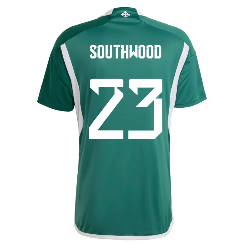 Danxen Børn Nordirland Luke Southwood #23 Grøn Hjemmebane Spillertrøjer 24-26 Trøje T-Shirt